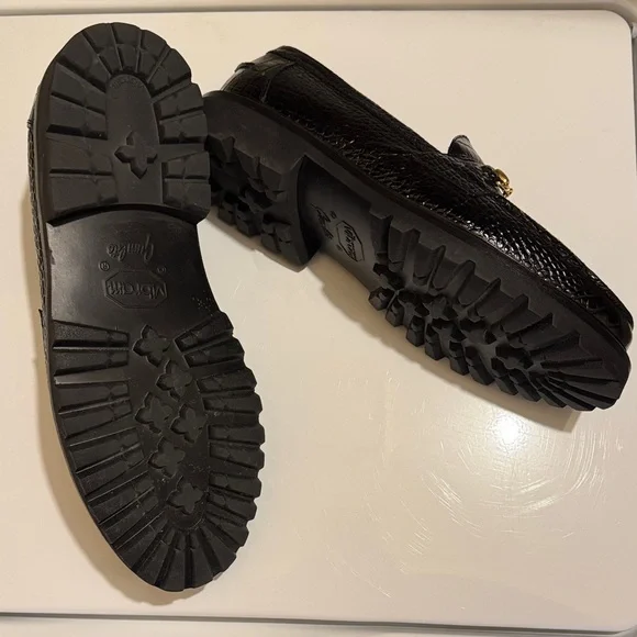 Blackstock & Weber Black Crocodile Textured Horsebit Loafers - Picture 4 of 5